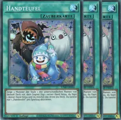 yugioh 3x Handteufel JUSH-DE054 SUPER RARE 1AUFLAGE DEUTSCH - Image 1