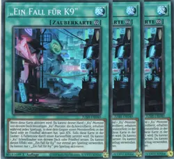 yugioh 3x „Ein Fall fur K9“ JUSH-DE040 SUPER RARE 1AUFLAGE DEUTSCH - Image 1