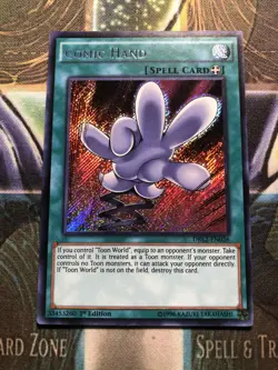*** COMIC HAND *** 1ST EDITION SECRET RARE DRL2-EN026 YUGIOH - Image 1