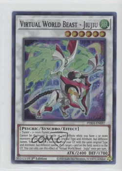 SR - Virtual World Beast - Jiujiu 1st Ed. YuGiOh Phantom Rage #PHRA-EN097 - Image 1
