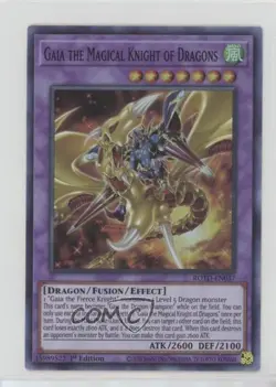Gaia The Magical Knight of Dragons (SR) 1st Ed. YuGiOh Rise Duelist #ROTD-EN037 - Image 1