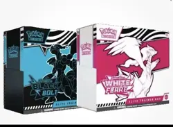 Pokemon Black Bolt and White Flare Elite Trainer Box ETB Set of 2, *NEW SEALED* - Image 1