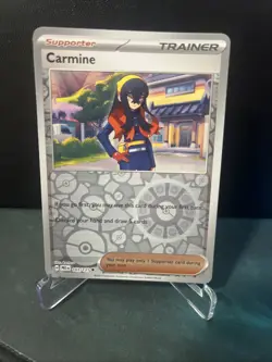 Pokemon TCG Carmine Pokeball Reverse Holo Prismatic Evolutions 103/131 - Image 1