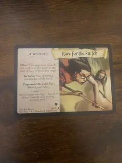 Harry Potter Quidditch Cup CCG Card 46/80 Race For The Snitch - Image 1