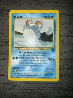 Marill 29/53 Black Star Rare Promo WOTC Pokemon Card LP - Image 1
