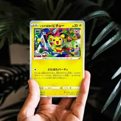 Mischievous Pichu PROMO 214/S-P Sword & Shield - Pokemon Metal Card - Image 5