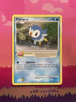 Pokemon Card Piplup Majestic Dawn Common 72/100 Near Mint - Image 1