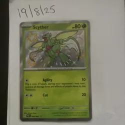 Scyther 095/091 Paldean Fates Baby Shiny Holo Rare Pokemon Card Near Mint - Image 1