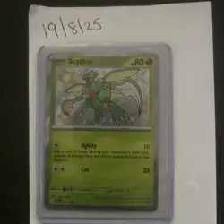 Scyther 095/091 Paldean Fates Baby Shiny Holo Rare Pokemon Card Near Mint - Image 3