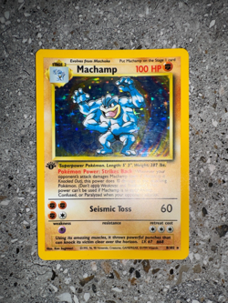 Pokemon TCG Cards 1st Edition Machamp 8/102 Base Set Holo Rare EXC - Image 4