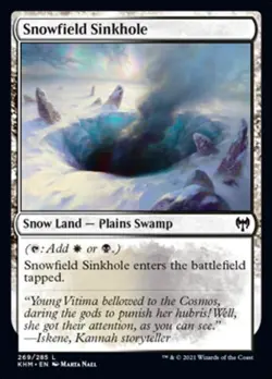 Snowfield Sinkhole - Light Play MTG Kaldheim - Image 1