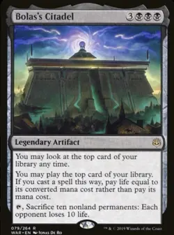 MTG Bolas's Citadel War of the Spark Magic Gathering EDH Legendary Artifact - Image 1