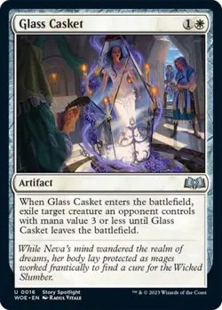 Glass Casket -Foil Near Mint MTG Wilds of Eldraine - Image 1