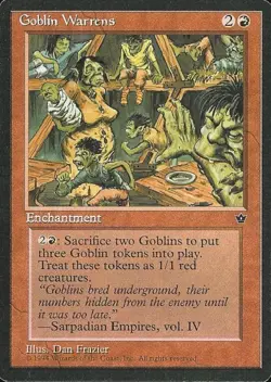 Goblin Warrens - Light Play MTG Fallen Empires - Image 1