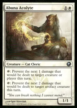 Abuna Acolyte Scars of Mirrodin MTG Magic the Gathering card - Image 1