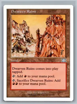Magic MTG Classic Sixth Edition Dwarven Ruins #323/350 TCG CCG 6th 6ED - Image 1