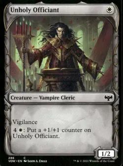 Unholy Officiant 286 Innistrad Crimson Vow MTG Magic the Gathering card - Image 1