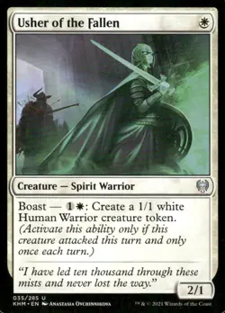 Usher of the Fallen 035/285 Kaldheim MTG Magic the Gathering card - Image 1