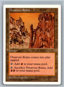 Magic The Gathering 5th Edition Dwarven Ruins MTG TCG CCG Fifth 5ED - Image 1
