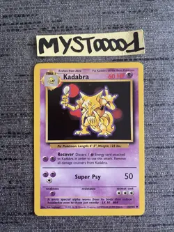 Carte Pokemon Kadabra 32/102 Set De Base Wizard Anglais Occasion - Image 1