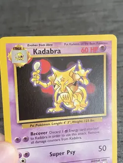 Carte Pokemon Kadabra 32/102 Set De Base Wizard Anglais Occasion - Image 5