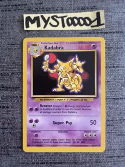 Carte Pokemon Kadabra 32/102 Set De Base Wizard Anglais Occasion - Image 1