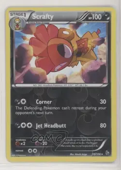 Scrafty Reverse Foil Pokemon XY Flashfire #59 - Image 1