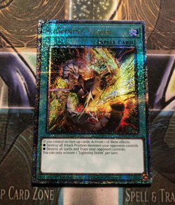 * LIGHTNING STORM * ALTERNATE ART QUARTER CENTURY SECRET RARE RA04-EN094 YUGIOH! - Image 1