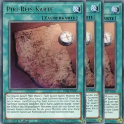 yugioh 3x Piri-Reis-KarteJUSH-DE030 RARE 1AUFLAGE DEUTSCH - Image 1