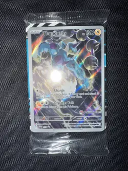 Pokemon Center Black Bolt Thundurus SV209 Black Star Promo Sealed - Image 1