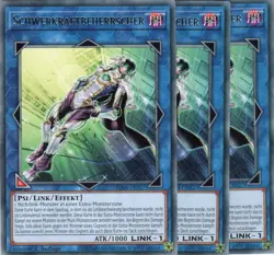 yugioh 3x Schwerkraftbeherrscher JUSH-DE027 RARE 1AUFLAGE DEUTSCH - Image 1