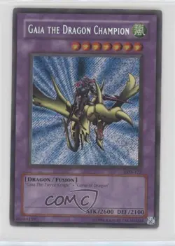 Gaia the Dragon Champion (SE) YuGiOh Legend of Blue Eyes White #LOB-125 2002 - Image 1
