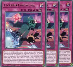 yugioh 3x LeckerEinlosung JUSH-DE026 RARE 1AUFLAGE DEUTSCH - Image 1