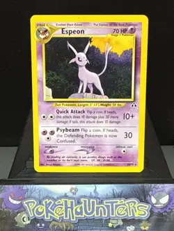 Pokemon Card Espeon 20/75 Neo Discovery Rare Non Holo WOTC Near Mint - Image 1