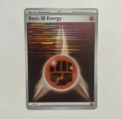 Pokemon TCG Fighting Energy Holo 2025 Scarlet & Violet White Flare - Image 1