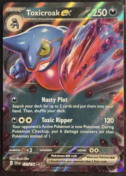 Toxicroak EX 131/198 - Double Rare Scarlet & Violet SV1 Pokemon TCG - NM/M Card - Image 1