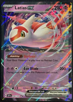 Latias EX 076/191 - Double Rare Surging Sparks Pokemon TCG Holo 2024 - NM Card - Image 1
