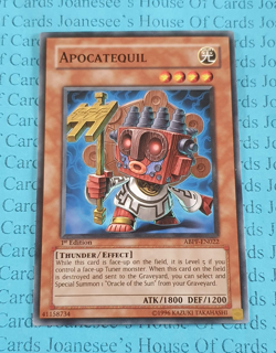 ABPF-EN022 Apocatequil Yu-Gi-Oh Card 1st Edition New - Image 1