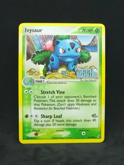 Pokemon EX Crystal Guardians Ivysaur Card 35/100 Reverse Holo Stamped (LP) - Image 1