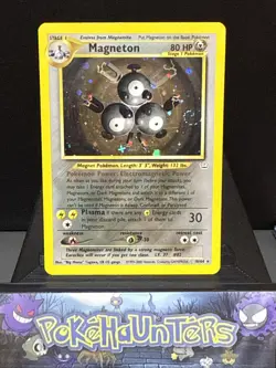 Pokemon Card Magneton 10/64 Neo Revelation Set Holo Rare WOTC Played - Image 1