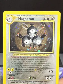Pokemon Card Magneton 10/64 Neo Revelation Set Holo Rare WOTC Played - Image 2