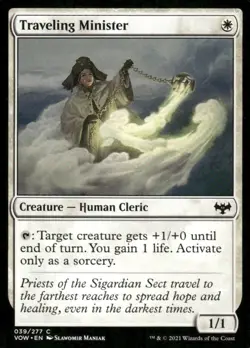 Traveling Minister 039/277 Innistrad Crimson Vow MTG Magic the Gathering card - Image 1