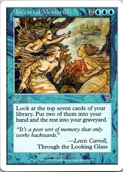 Ancestral Memories [7th Edition] MTG Magic the Gathering Rare Never Played NP - Image 1