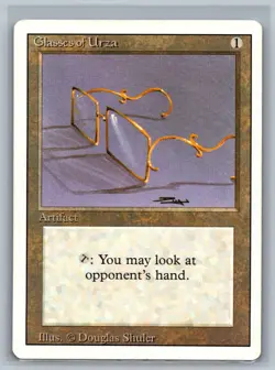 Magic The Gathering Revised Edition Glasses of Urza MTG TCG CCG 3rd 3ED - Image 1