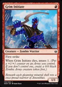 Grim Initiate - Near Mint MTG War of the Spark - Image 1