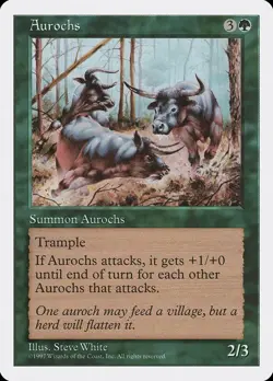 MTG - Aurochs - Fifth Edition - X4 - (LP) - - Image 1