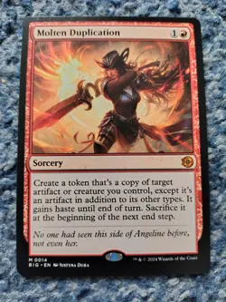 MAGIC THE GATHERING MTG 1x MOLTEN DUPLICATION OTJ BIG SCORE MYTHIC RARE NM/M CND - Image 1