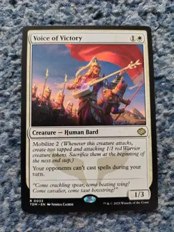 MAGIC THE GATHERING MTG: 1x VOICE OF VICTORY RARE TARKIR DRAGONSTORM NM/M COND - Image 1