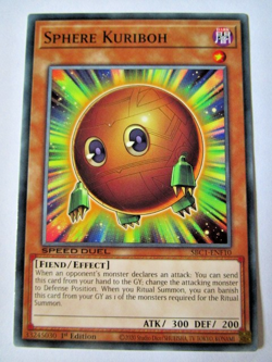 Yugioh! Sphere Kuriboh Sbc1-Enf10 Common Speed Duel Light Play!! - Image 1
