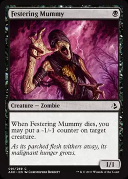 Festering Mummy -Foil Light Play MTG Amonkhet - Image 1
